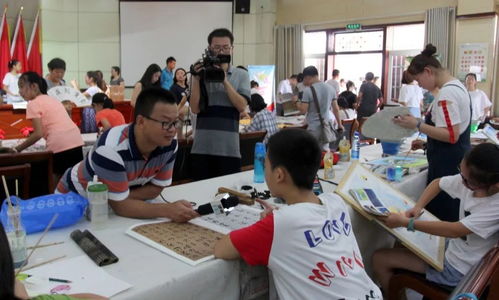 九华农商行杯 池州市第二届 大中小学生书画大赛 举行现场比赛